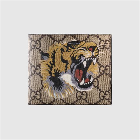 mens leather wallet gucci|Gucci wallet men tiger.